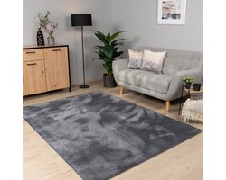 Paco Home Vloerkleed Woonkamer Laagpolig Wasbaar In Wasmachine Eenkleurig Zacht 200 cm Rund