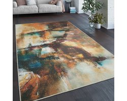 Paco Home Vloerkleed Woonkamer Platweefsel Modern Patroon Abstract Vintage Wasbaar 60x100 cm