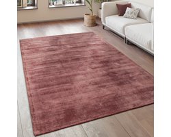 Paco Home Vloerkleed Woonkamer Vintage Laagpolig Handgemaakt Hoogwaardig 100% Viscose 80x150 cm