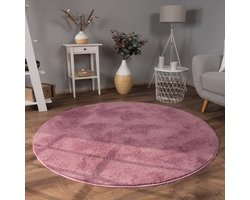 Paco Home Woonkamer tapijt kunstbont pluche hoogpolig shaggy zacht verkrijgbaar in verschillende kleuren 80 cm Rund