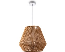 Paco HomeHanglamp Eettafel Hanglamp Eetkamer Lamp E27 Papier Boho Rotan