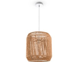 Paco HomeHanglamp Eettafel Hanglamp Eetkamer Lamp E27 Papier Boho Rotan