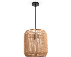 Paco HomeHanglamp Eettafel Hanglamp Eetkamer Lamp E27 Papier Boho Rotan
