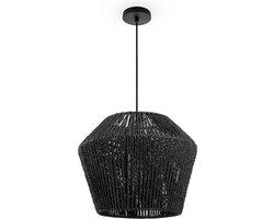 Paco HomeHanglamp Eettafel Hanglamp Eetkamer Lamp E27 Papier Boho Rotan