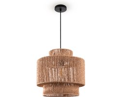 Paco HomeHanglamp Eettafel Papier Boho Hanglamp Eetkamer Lamp E27 Rotan
