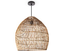 Paco HomeHanglamp Woonkamer Boho Mand Lamp Pendellamp Rotan Pendelarmatuur