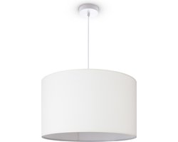 Paco HomeHanglamp Woonkamer Plafondlamp Stoffen Lampenkap Modern Eenkleurig Rond