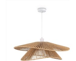 Paco HomeLED Hanglamp Eetkamer Hanglamp Woonkamer Keuken Papier Boho Stijl E27