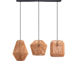 Paco HomePendellamp Eettafel Korf Boho Hanglamp Eetkamer Lamp E27 Rotan