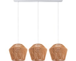 Paco HomePendellamp Eettafel Korf Boho Hanglamp Eetkamer Lamp E27 Rotan