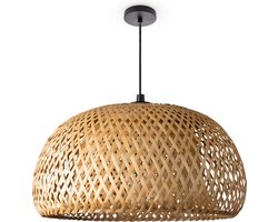 Paco HomePlafondlamp Bamboe Hanglamp Boho Woonkamer Korf Lamp Hangend Vintage E27