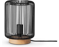 Paco HomeRotan Hanglamp Woonkamer Tafellamp Boho Draadlamp Nachtkastje Metaal
