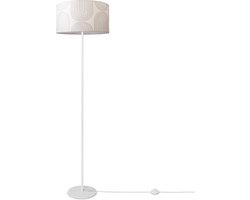 Paco HomeStaande Lamp Woonkamer Lampenkap Stof Leeslamp Abstract Vintage