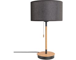 Paco HomeStaande Lamp Woonkamer Lampenkap Tafellamp Textiel Kap E27 Nachtlicht