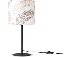 Paco HomeTafellamp Bureaulamp Wandlamp Stof Nachtkastje E14 Bloemen Jungle Deco
