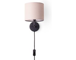 Paco HomeTafellamp Wandlamp Woonkamerlamp Slaapkamer Lampenkap Stof Uni