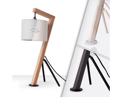 Paco HomeVloerlamp Tafellamp Woonkamer Lampenkap Leeslamp Bedlamp Galg
