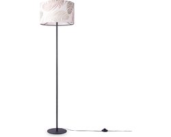 Paco HomeVloerlamp Woonkamer Decoratie Kantoor Driepoot Lampenkap Ronde Stof Bloemen Jungle