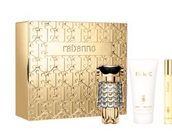 Paco Rabanne Fame Gift Set Eau de Parfum 50ml, Body Lotion 75ml, Travel Spray 10ml