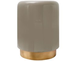Padiro ronde bijzettafel - Ø 35 x 44,5 cm - Taupe - Modern Art deco Glamour - IJzer - handgemaakt