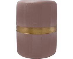 Padiro ronde bijzettafel - Ø 36 x 47 cm - Oudroze - Modern Art deco Glamour - IJzer - handgemaakt