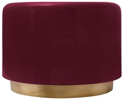 Padiro ronde bijzettafel - Ø 51,5 x 43 cm - Bessenrood - Modern Art deco Glamour - IJzer, Metaal - handgemaakt