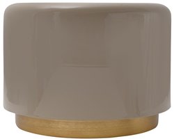 Padiro ronde bijzettafel - Ø 51,5 x 43 cm - Grijs - Modern Art deco Glamour - IJzer, Metaal - handgemaakt