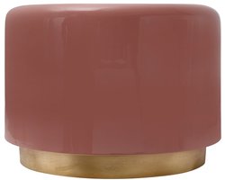 Padiro ronde bijzettafel - Ø 51,5 x 43 cm - Roze - Modern Art deco Glamour - IJzer, Metaal