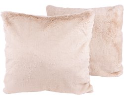 Padiro sierkussenset - 2-delige set - 45 x 45 cm - Crème - Polyester