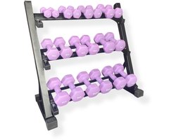 Padisport Dumbell set met rek - dumbell set met houder - dumbell rek - halterrek - dumbell opbergrek