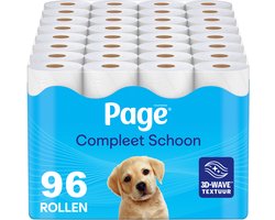 Page® toiletpapier - Compleet Schoon wc papier - 96 rollen - met een vleugje katoen - Voordeelverpakking