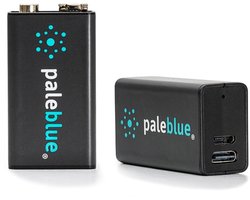 Paleblue USB-C Rechargeable - 9V Batterij 2-Pack - Li-ion - 500 mAh - Oplaadbaar