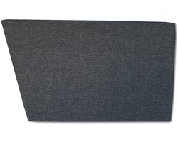 Paletten Hoekkussen Rechts Grafiet 70 x 40 cm – Rugkussen voor Palletbank van Schuim – Tuinkussen voor Loungehoek, Balkon en Terras