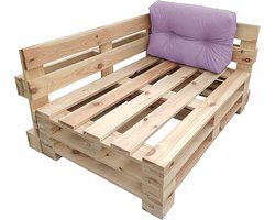 Pallet Kussen - Bank Kussen Tuin - Buiten Zitten - Waterafstotend Oxford - 120 x 50 cm - Geel