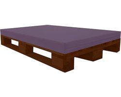 Pallet Kussen - Bank Kussen - Zitten Buiten - UV Gestabiliseerd Schuim - 120x80x8 cm - Paars
