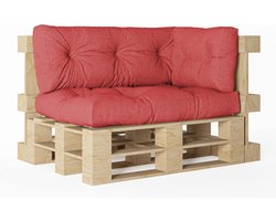 Pallet Kussen Set - Tuinkussen Bank Kussen - Comfortabel Zitten - Op Maat Gemaakt Mogelijk - Set Van 3 - Rood