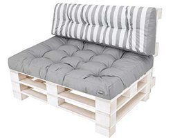Pallet Kussen Set voor Bank (Zitkussen 120 x 80 cm + Rugkussen 120 x 40 cm)