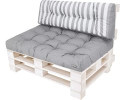 Pallet Kussen Set voor Bank (Zitkussen 120 x 80 cm + Rugkussen 120 x 40 cm)