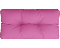 Pallet Kussen - Zitkussen Bank - Buiten Ontspannen - Duurzaam Polyester - 80x40x12 cm - Roze