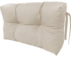 Pallet Kussen - Zitkussen Rugkussen - Tuinmeubelen Comfort - Op maat Gemaakt - 65x50cm - Ivoor