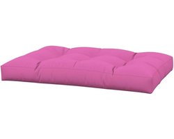 Pallet Kussen - Zitkussen Tuinbank - Buiten Zitten - Waterafstotend Polyester - 120x80x12 cm - Roze