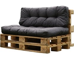 Pallet Kussens Set - Bank Kussen Rugkussen - Terras Ontspannen - Waterafstotend - 120x80+120x40cm - Geel