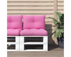 Pallet Kussens - Tuinkussens Bank - Buiten Zitten - Waterdicht Oxford - 2 Stuks - Roze