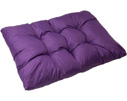 Pallet Kussens - Zitkussen Vloerkussen - Comfortabel Zitten - Hypoallergeen Materiaal - 120x80 cm - Paars