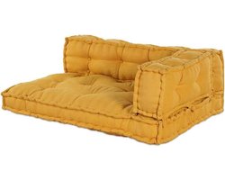 Pallet Sofa Kussen - Modulair Zitkussen - Comfortabel Zitten - Veelzijdig Ontwerp - 120 x 80 cm - Geel