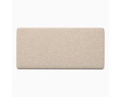 Palletkussen Rugkussen 120x40 cm Beige Linnenlook - Paletkussen voor Palletbank - UV Waterafstotend - Afneembare Hoes