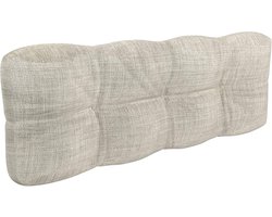 Palletkussen Rugleuning - Kussen voor Palletbank - Meubels Maken - Waterafstotend en UV-bestendig - 120x40x12cm - Beige
