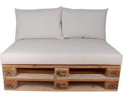 Palletkussen set plof Ecru FL 120x80x10 cm