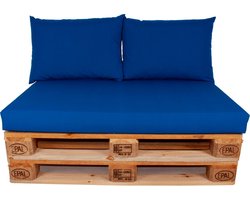 Palletkussen set plof  Kobalt 120x80x10 cm