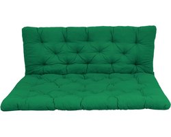 Palletkussens extra zacht gewatteerd groen - 120 x 80 cm Ambientehome Euro Pallet kussen met rugsteun 120 x 60 cm Palletkussens